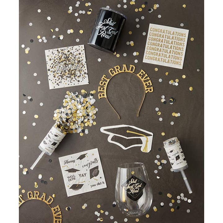 Slant Collections by Creative Brands - Wholesale Party Popper - Party Poppers - Graduation Multi