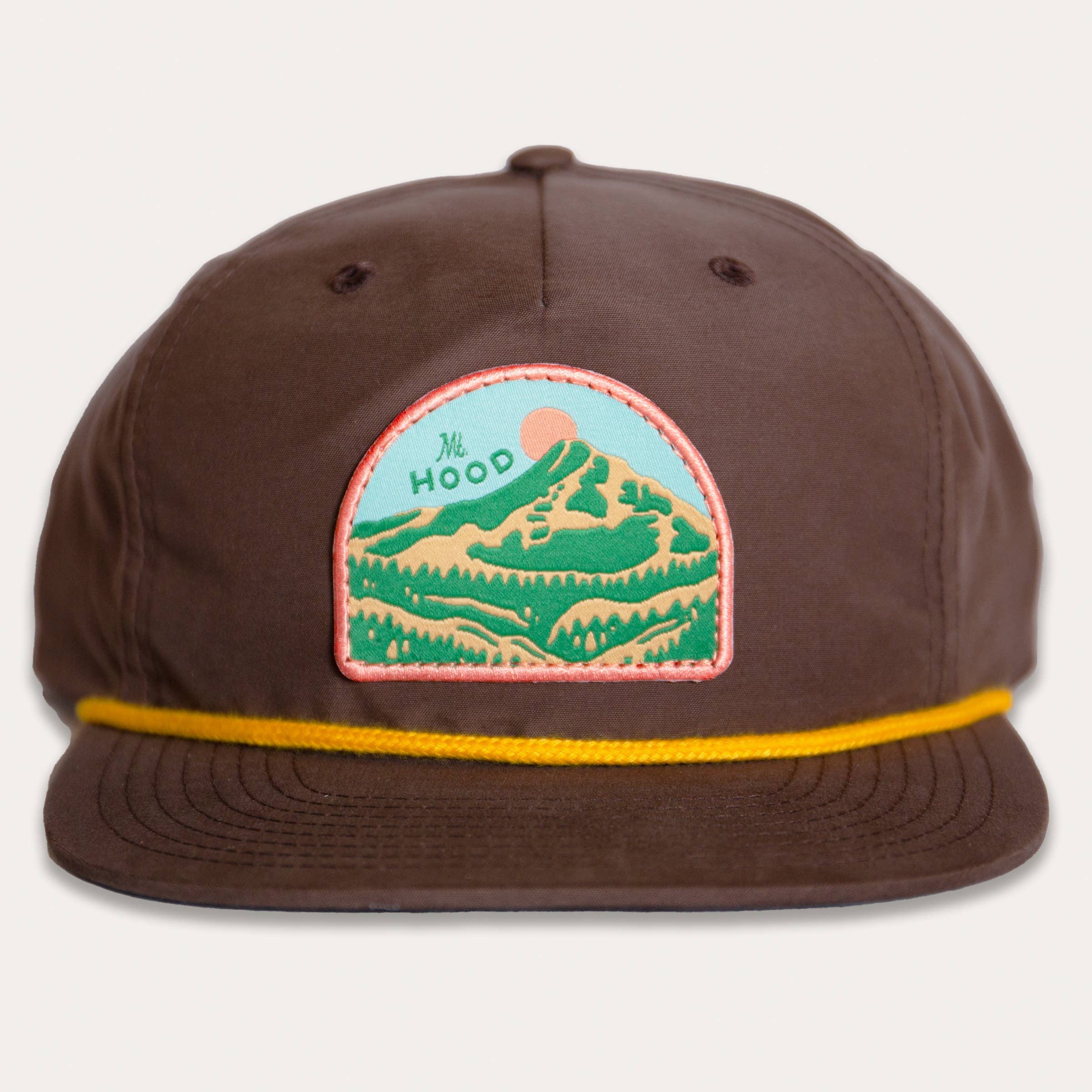 Tender Loving Empire - Wholesale Flat Brim Cap - Unisex - Retro Mt. Hood Rope Hat (Brown)0