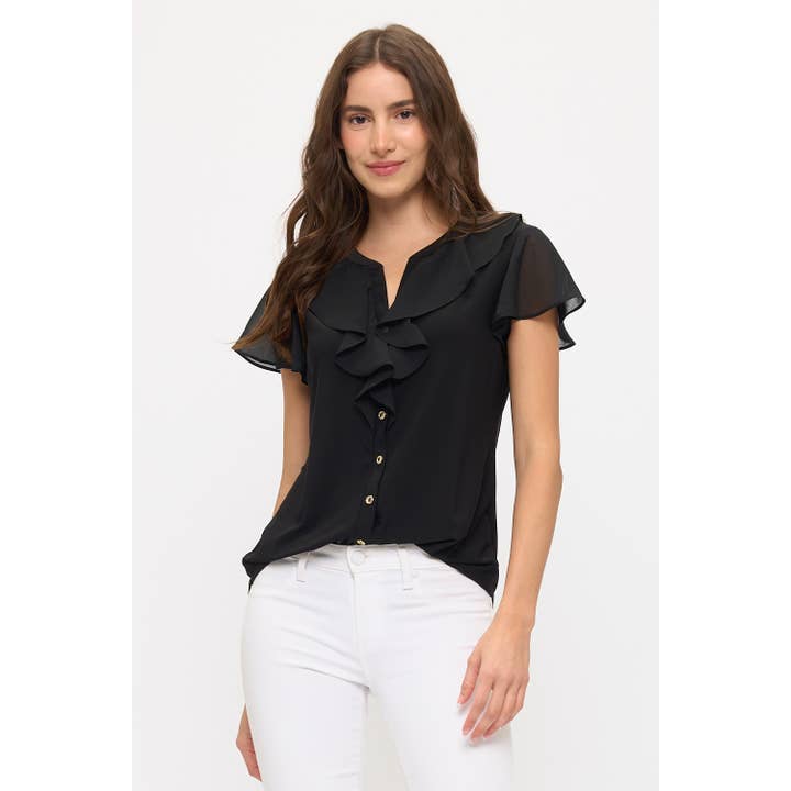 MIX MEDIA CASCADE BLOUSE for engroshandel hos Perseption