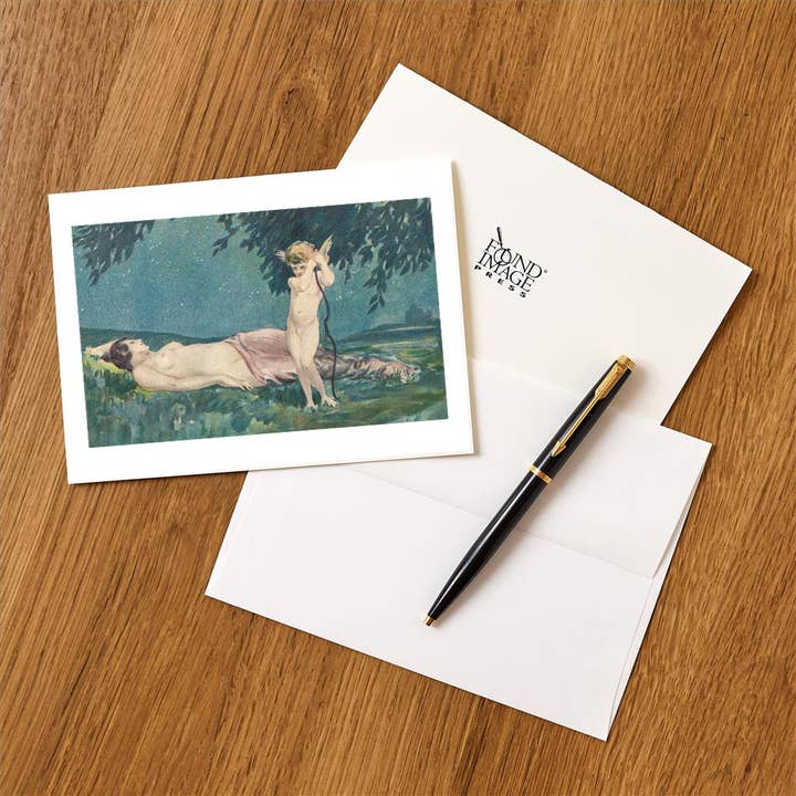 Found Image Press - Wholesale Stationery/Notecard Set - Greeting Card LS-81 Aphrodite and Eros1