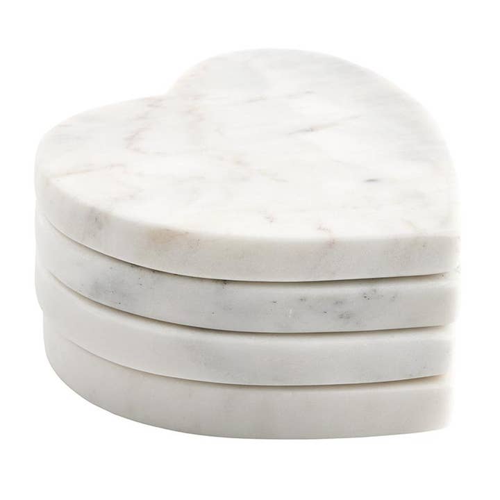 Santa Barbara Design Studio by Creative Brands - Wholesale Coasters - Marble Heart Coaster - Set of 4