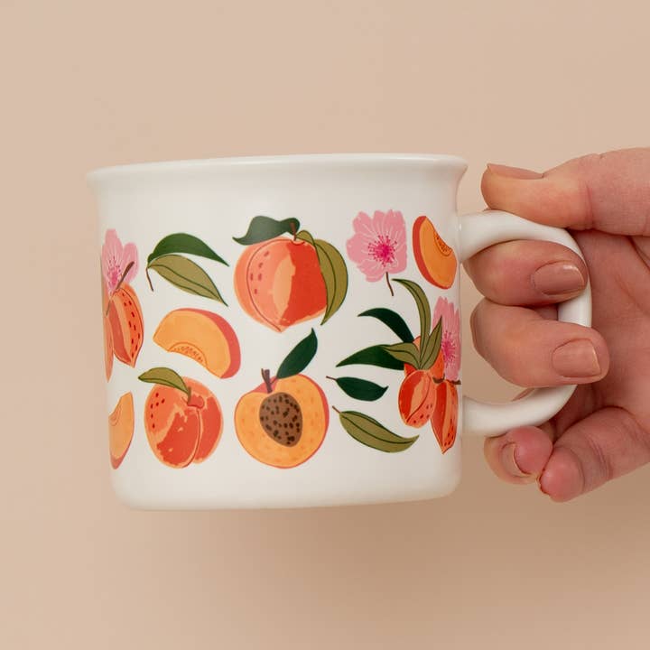 Peach Blossom Mug for wholesale by Paper Farm Press