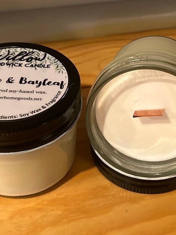 Bougie Woodwick Tabac & Feuille de Laurier 7oz pour la vente par Willow Home Goods