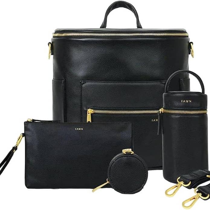 Fawn Design - Wholesale Diaper Bag - Baby - The Original Diaper Bag Bundle - Faux Leather Mom Backpack7