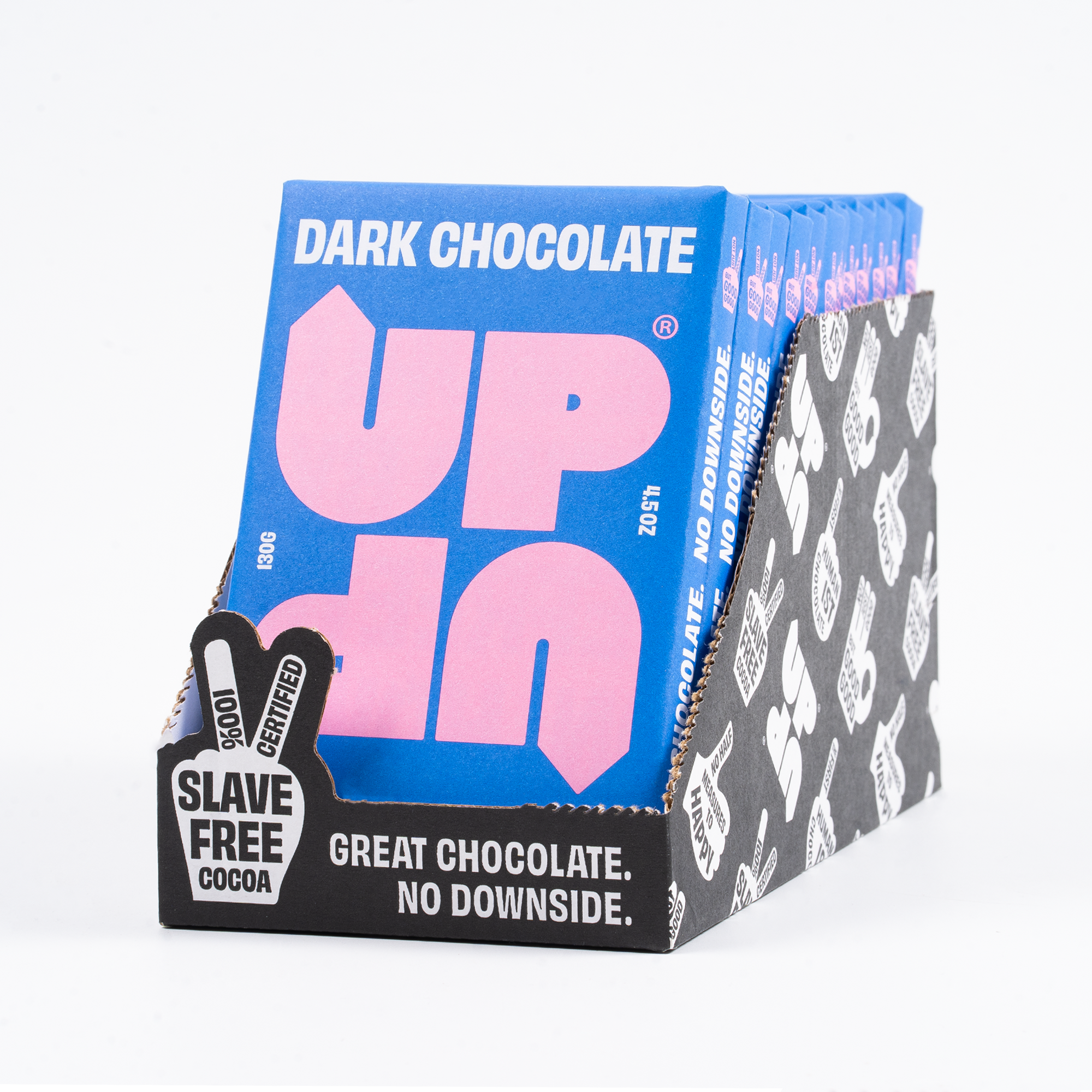 UP-UP Chocolate [No duties when shipping to US!] - Wholesale Chocolate Bar - Original Dark Chocolate Bar 120G/4.2OZ2