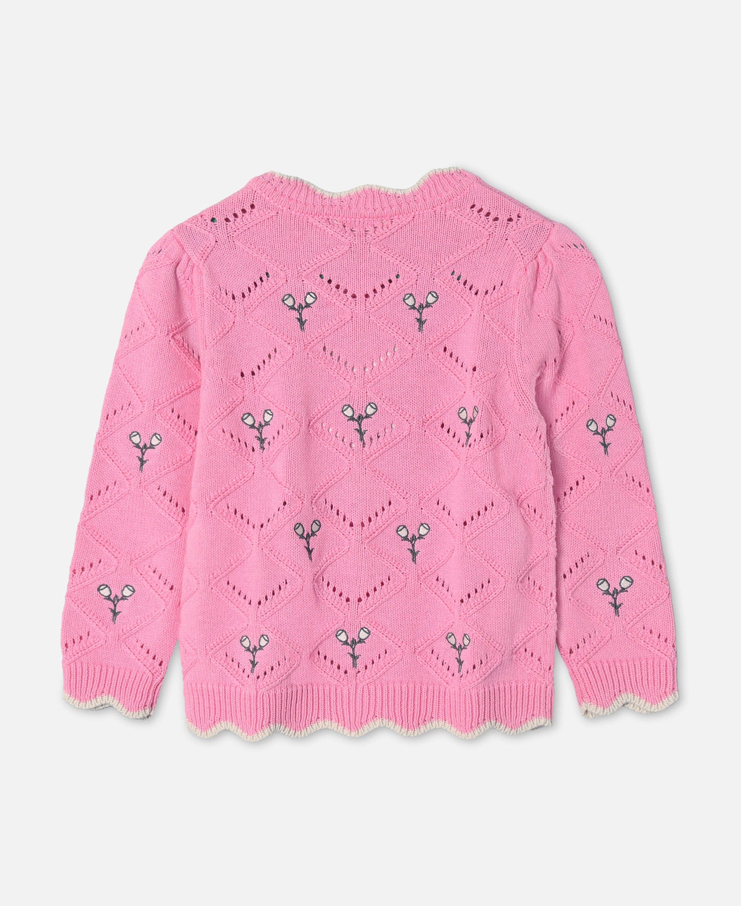 Fliink – wholesale Cardigan – Kids – MELA FLOWER CARDIGAN1