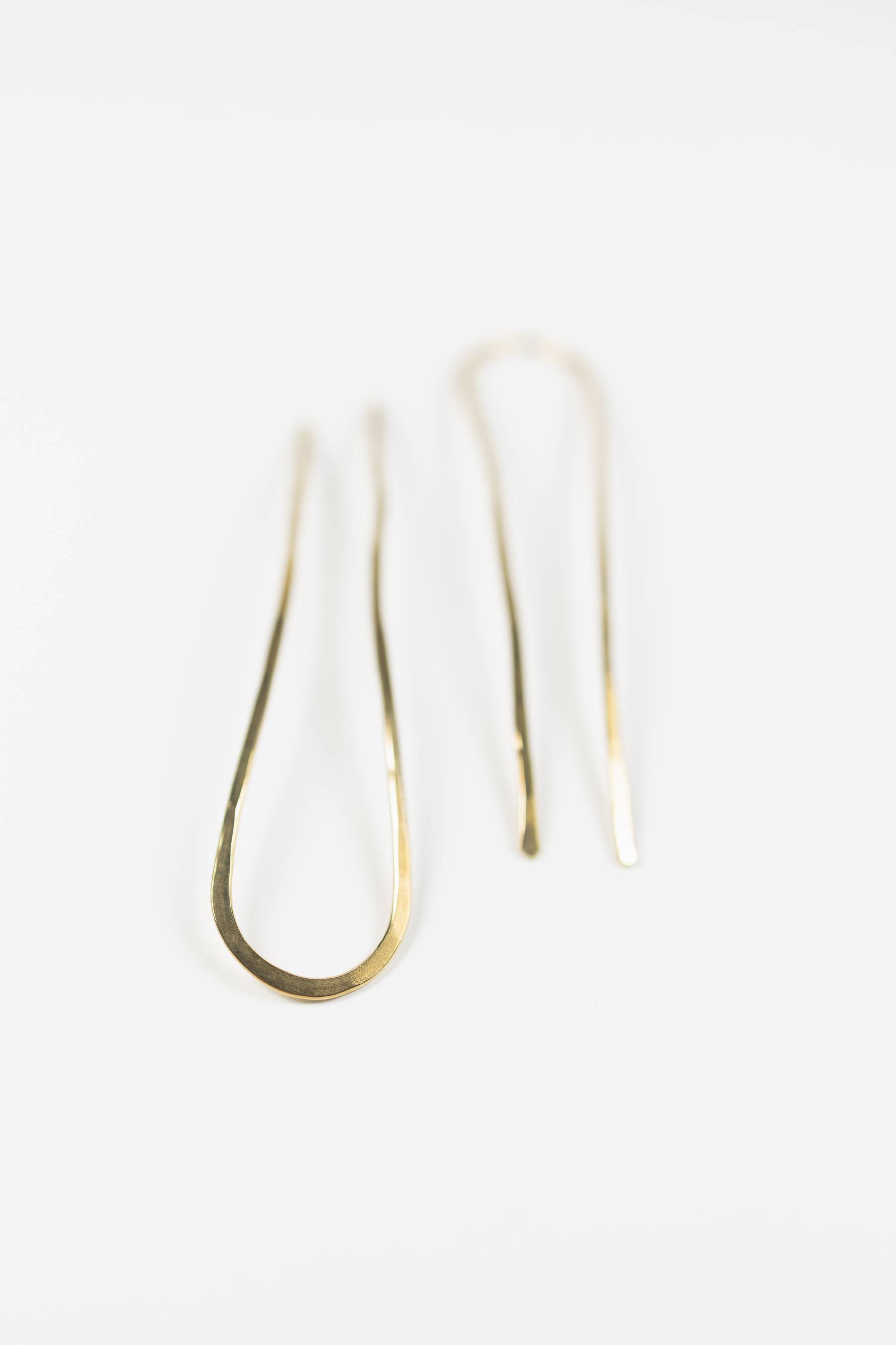 Mira Kauai - Wholesale Hair Pin - Hammered Brass Hair Pin2