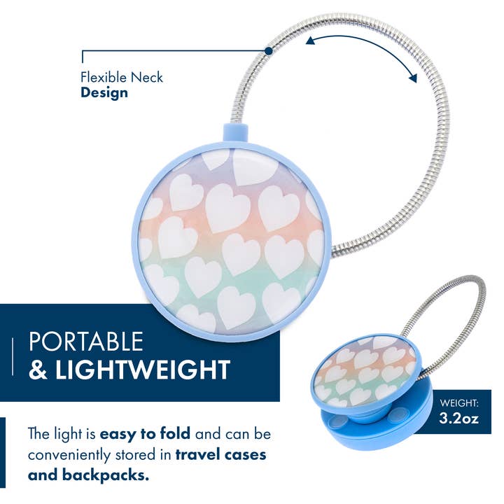 Dabney Lee Disc Dimable Book Light - Ombre Love Scuk por atacado de WITHit