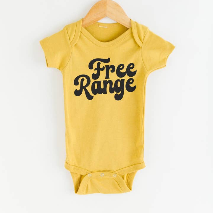 Nature Supply Co - Wholesale Bodysuit (Non-Footed) - Baby - Farm Baby Bodysuit – Free Range (Short Sleeve)4