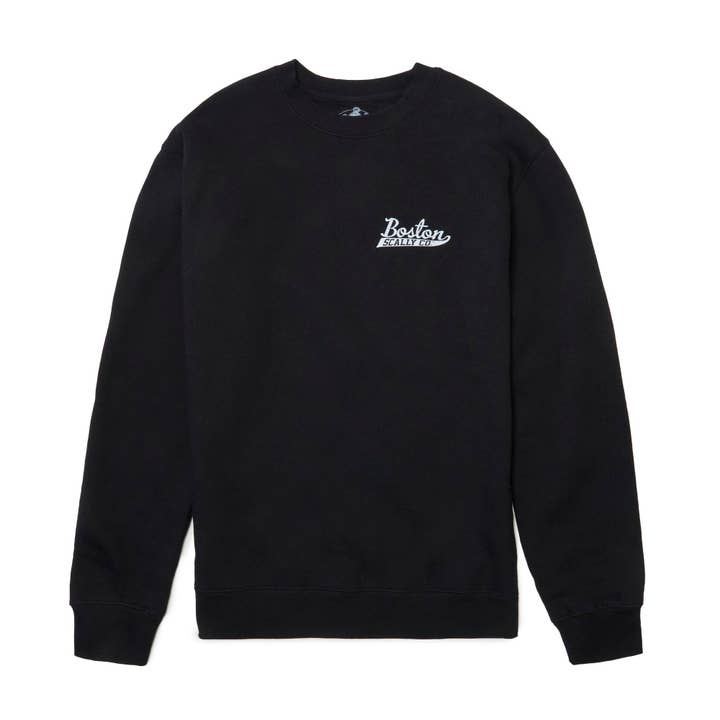 Boston Scally The Jack of Clubs Crewneck - Black for wholesale by Boston Scally