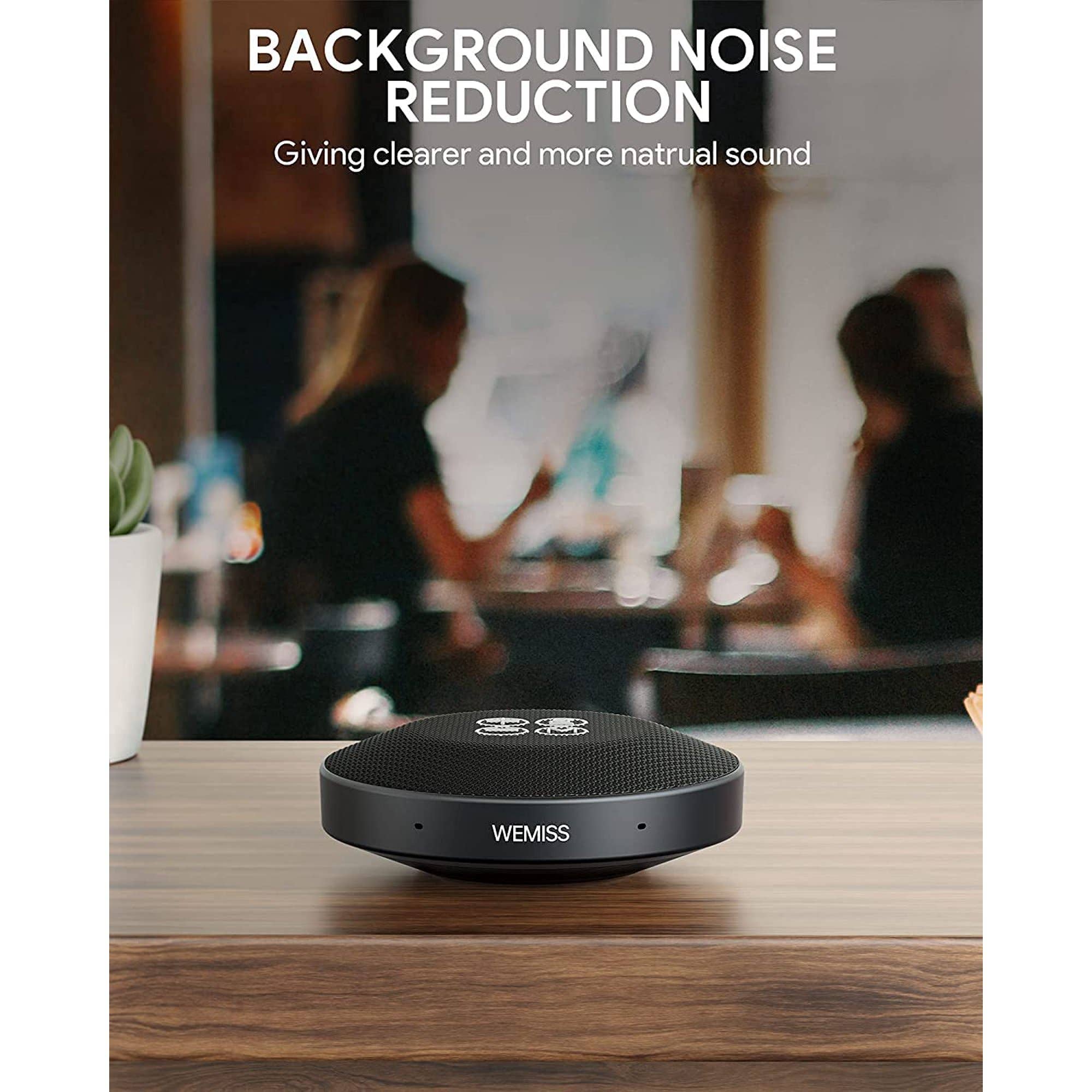 Above Edge - Wholesale Speakers - Bluetooth 5.1 Conference Speaker 360°Enhanced Voice Pickup A4