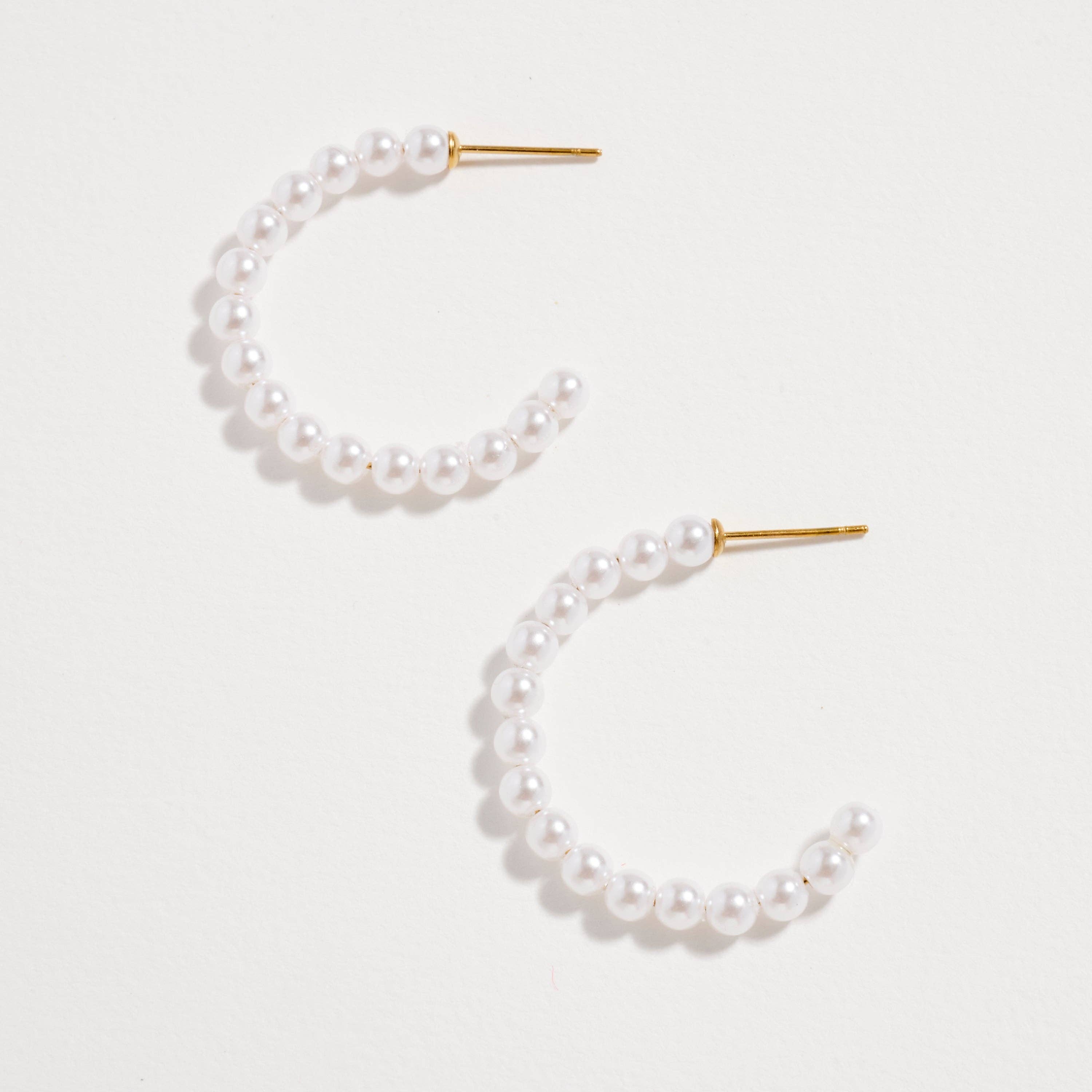 Frem - Wholesale Hoop Earrings - Stainless Steel Pearl Hoop Earrings – Hypoallergenic & Tarnish Free9