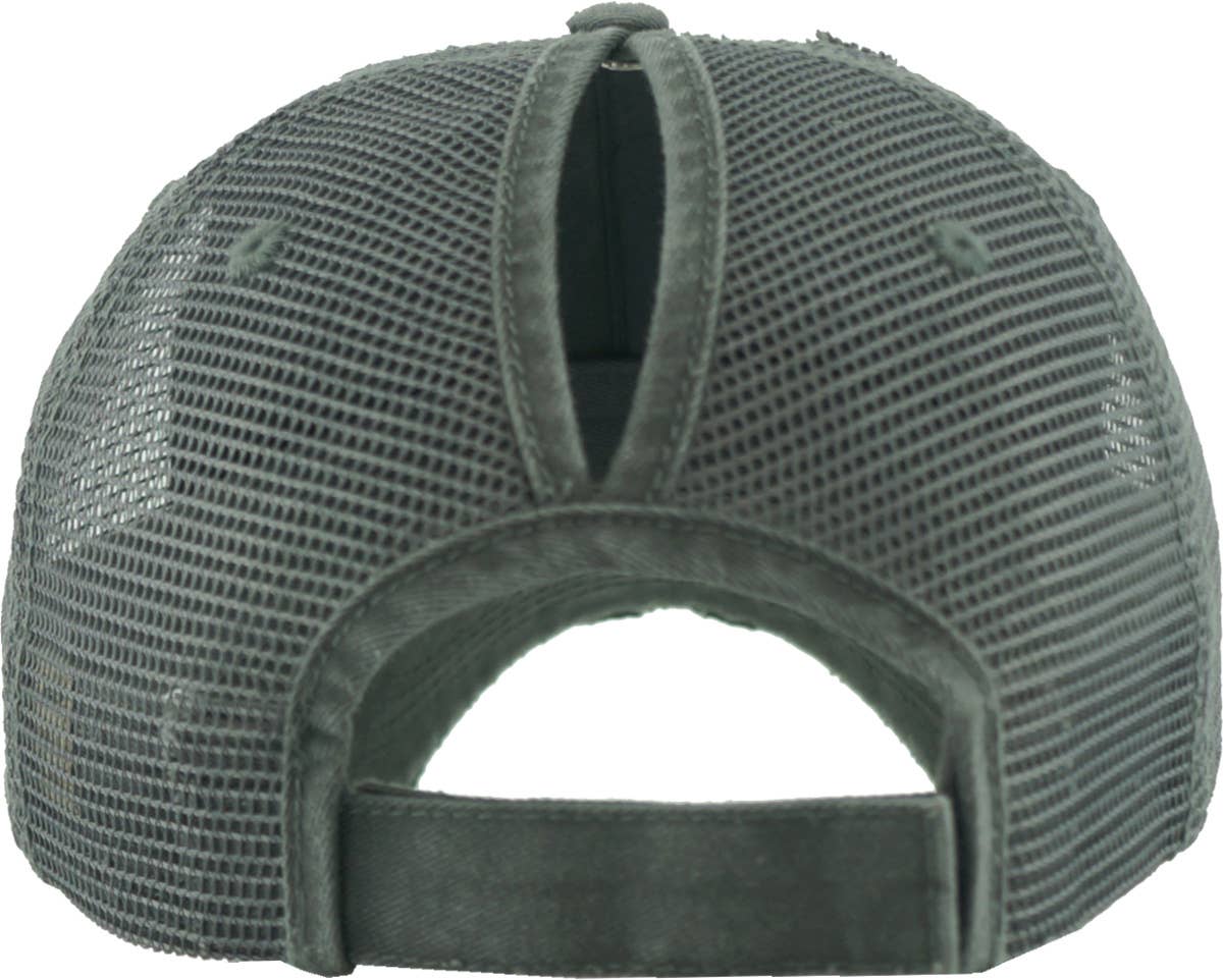 KBETHOS – Boné de beisebol - Mulher por atacado – Boné ajustável de malha com abertura para rabo de cavalo25