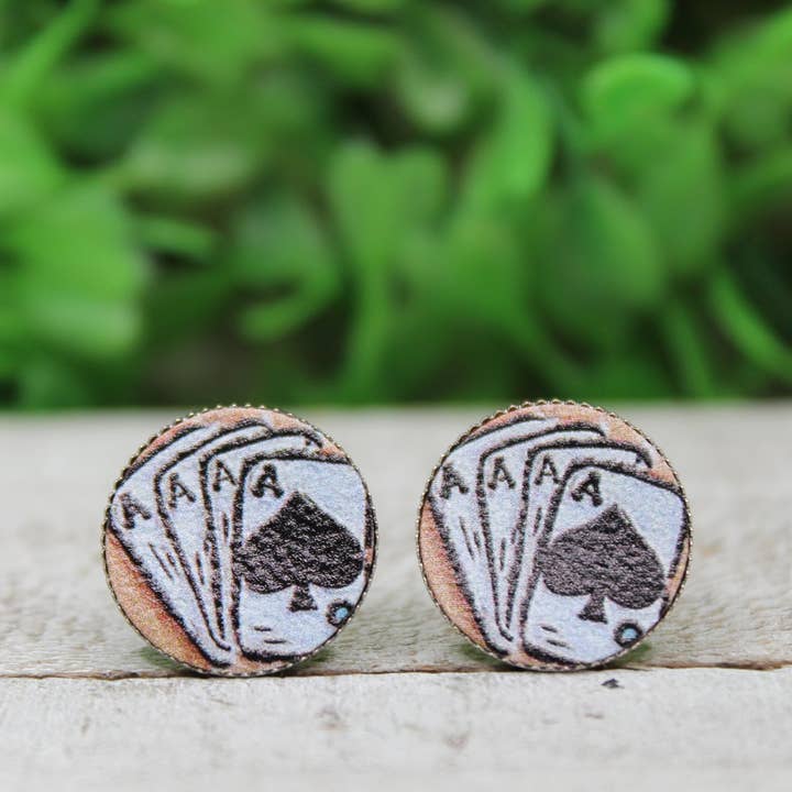 Aces Stud Earrings for wholesale by Hylidae Boutique