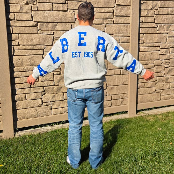 Alberta Back Unisex Rundhalsad Tröja för wholesale av DIYxe