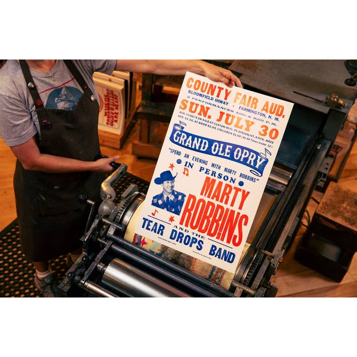 Hatch Show Print - Wholesale Poster - Marty Robbins Poster