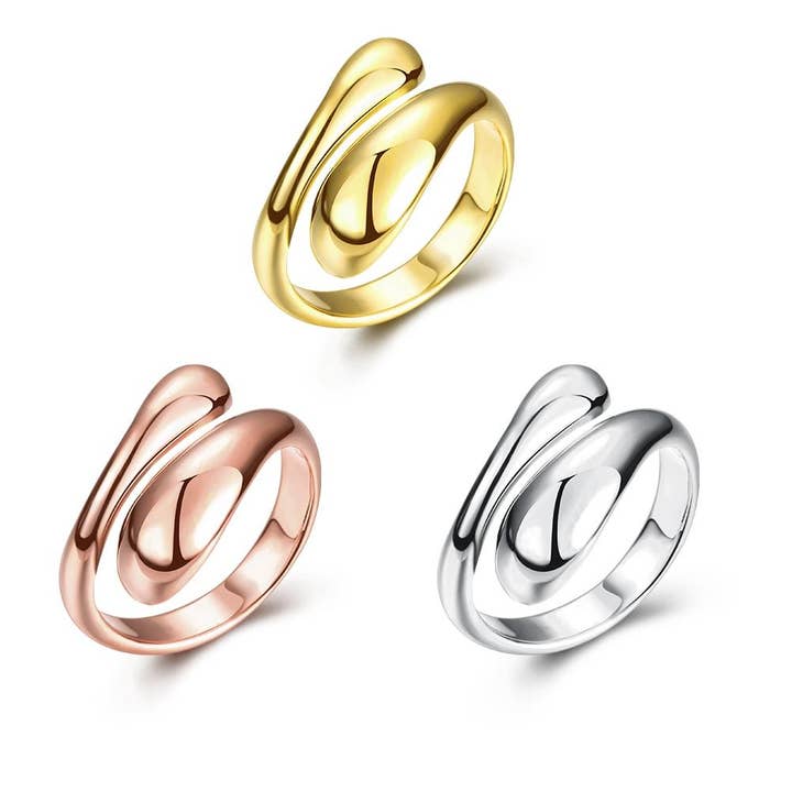 Bague Cocktail Designer Matrix Plaquée Or 18K pour la vente par Golden NYC Jewelry