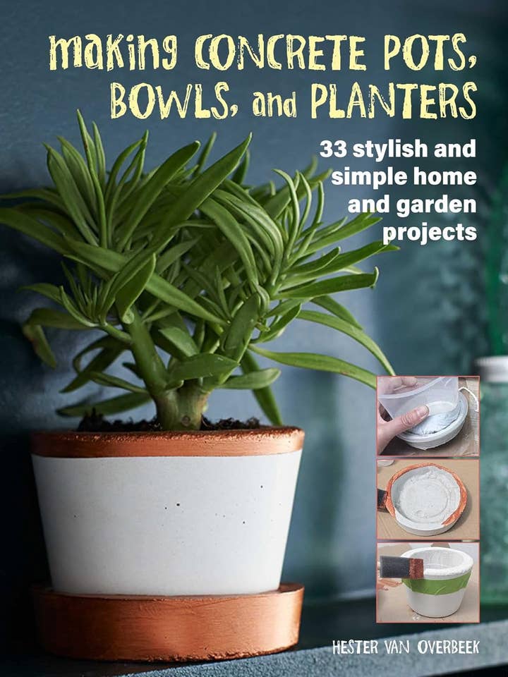 MAKING CONCRETE POTS, BOWLS, AND PLANTERS for wholesale by Moonraker Books Ltd