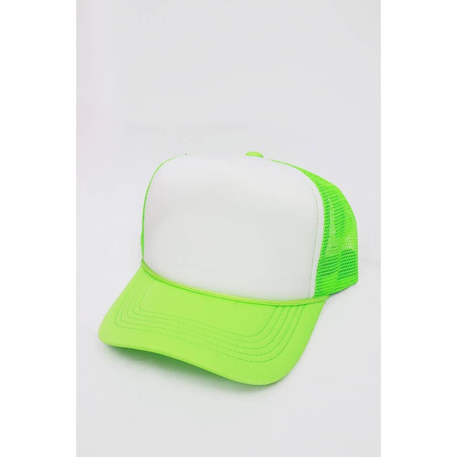 Love and Repeat - Wholesale Trucker Hat - Unisex - Neon Colors Foam Solid Two Tone Trucker Hat6