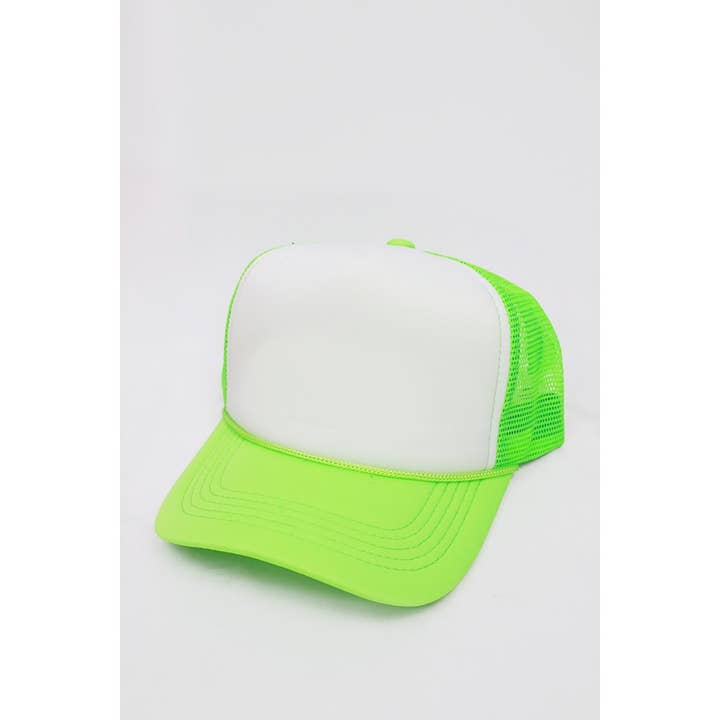Love and Repeat - Wholesale Trucker Hat - Unisex - Neon Colors Foam Solid Two Tone Trucker Hat6