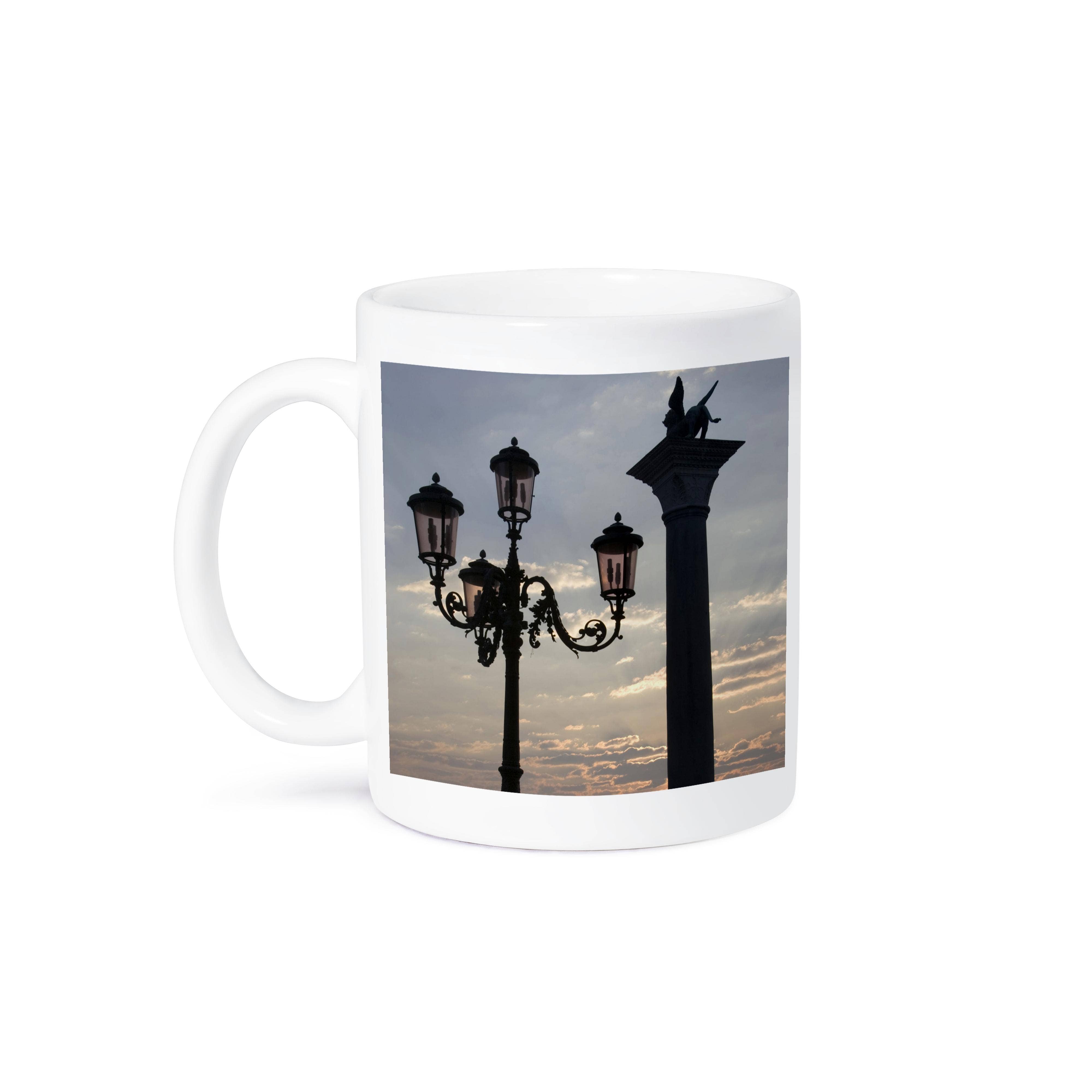 3dRose - Wholesale Coffee Mug - 3dRose, Italy, Venice, St. Mark, column and lamp, sunrise - EU16 BJA0416 - Jaynes Gallery, Mug8