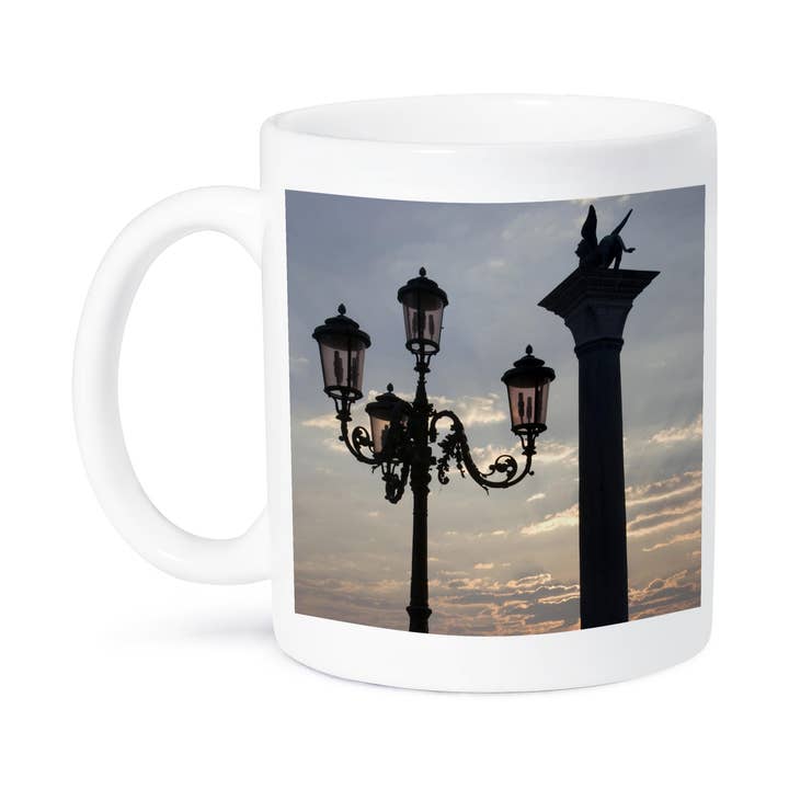 3dRose - Wholesale Coffee Mug - 3dRose, Italy, Venice, St. Mark, column and lamp, sunrise - EU16 BJA0416 - Jaynes Gallery, Mug8