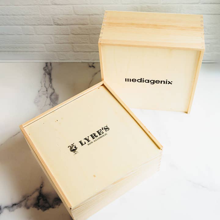 Giften Market - Wholesale Gift Box - Custom Logo Wooden Gift Crate Luxury Branded Gift Packaging