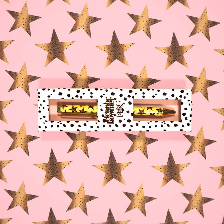 Eleanor Bowmer - Wholesale Pen - Leopard Star Ballpoint Pen1