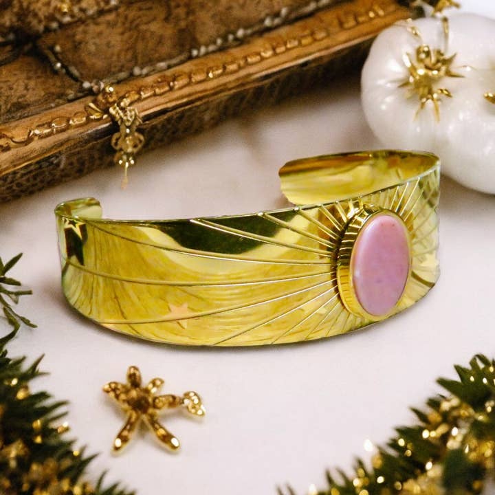 “ELODIE” adaptable steel bracelet with Agate for wholesale by TOURMALYN