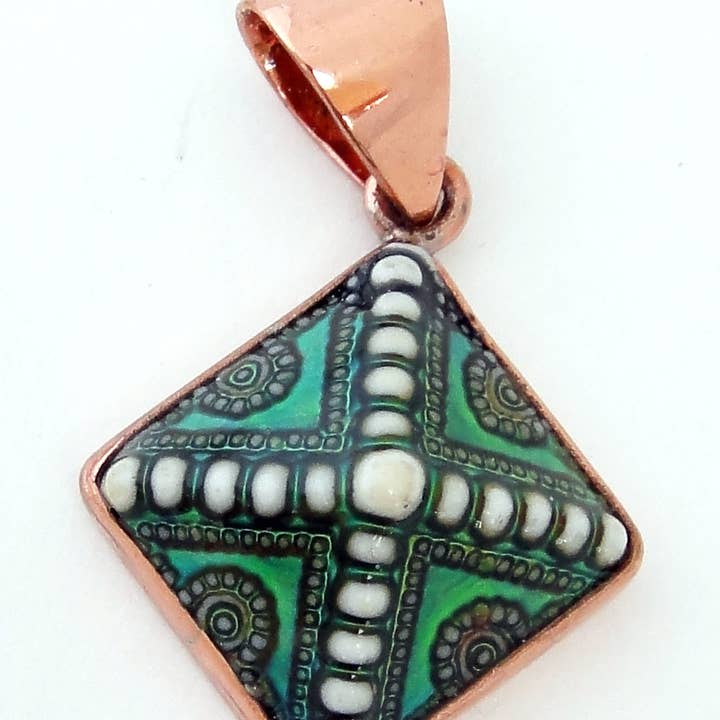 Tika - Wholesale Individual charm/pendant - Copper Mirage Bead Pendants5