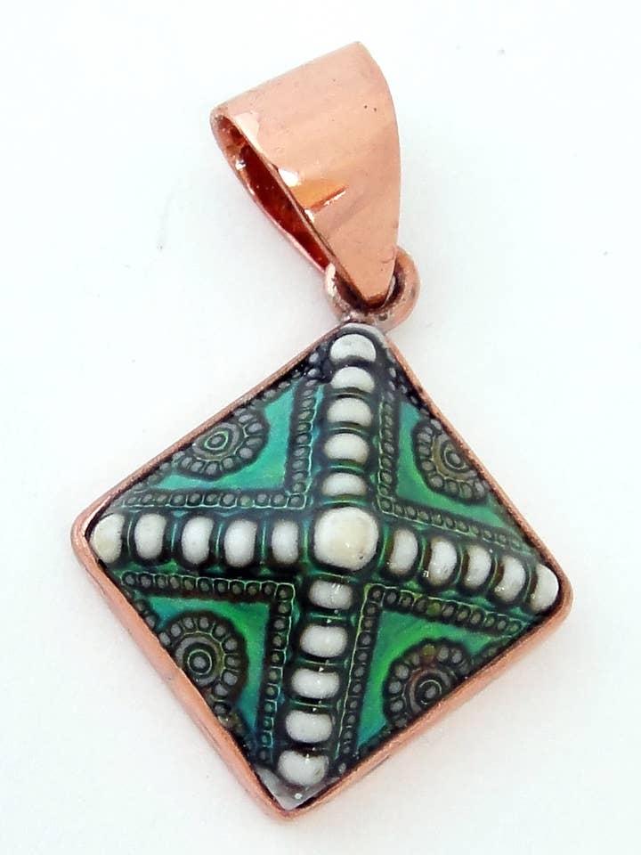 Copper Mirage Bead Pendants for wholesale by Tika