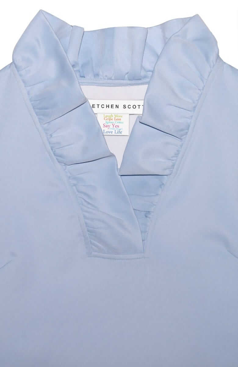 Gretchen Scott LLC - Wholesale Dress - Women's - Jersey Ruffneck Dress - Solid4