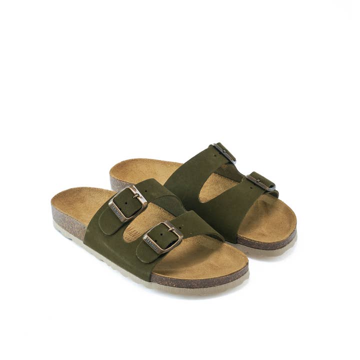Mandél – wholesale Sandaler - Dam – Ciabatta tvåfacks GEMA grön - Art.MD6305
