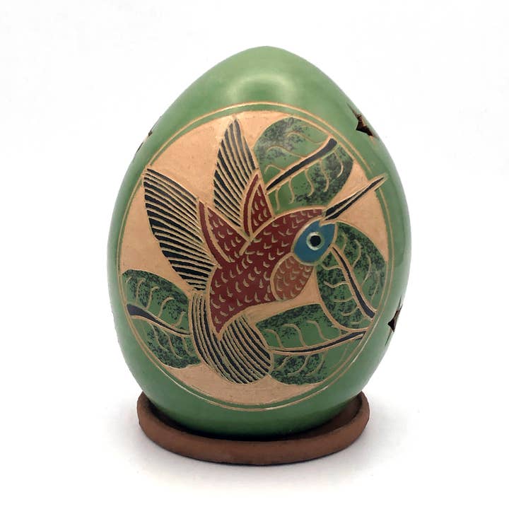 Women of the Cloud Forest - Wholesale Decorative Tabletop Object - Hummingbird Luminary2