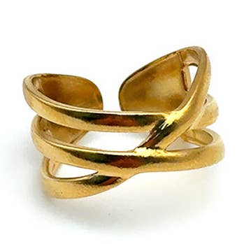 Anel de Encaixe entrelaçado por atacado de LINK Jewelry