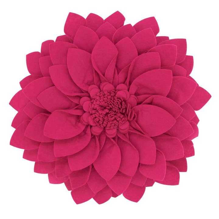 Saro Lifestyle - Wholesale Throw/Decorative Pillow - Felt Flower Pillow - Poly Filled6