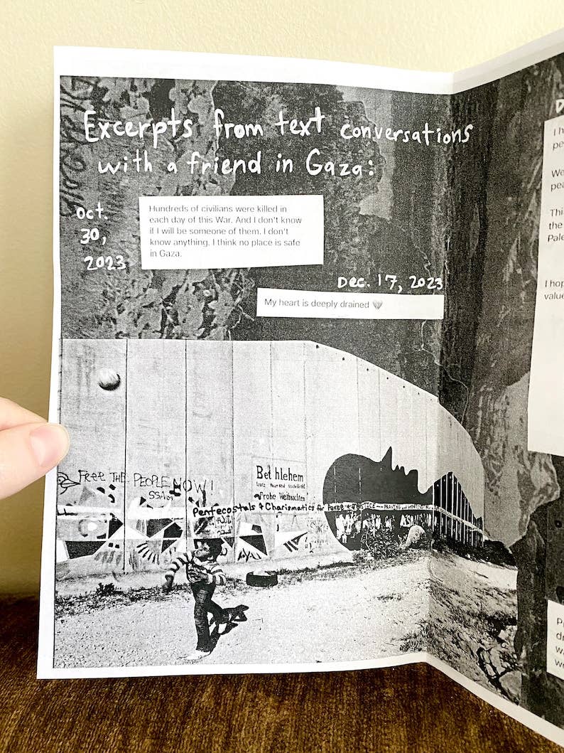 Pleasure Pie - Wholesale Politics & Current Events Book - We [Palestinians] Are Not Going Away Zine3