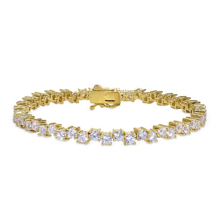 Gold Vermeil Sterling Silver Micropave Bracelet for wholesale by Kelly Waters