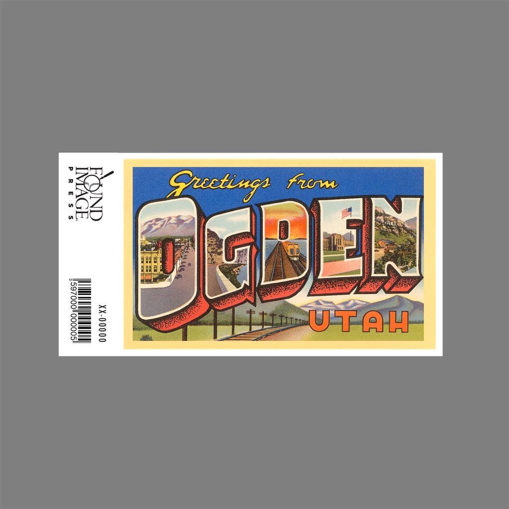 Found Image Press - Wholesale Sticker - Sticker UT-94 Greetings from Ogden, Utah1