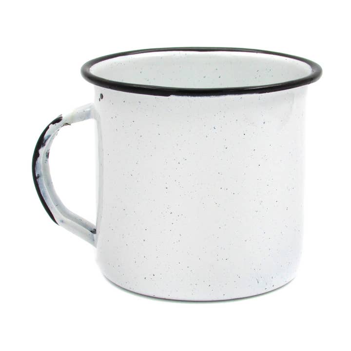 WHITE ENAMEL MUG for wholesale by Grupo Mexicano