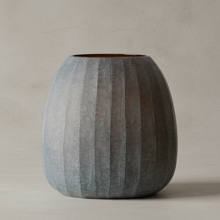 Organic vase 05 - smoke for wholesale by Studio Nordhaven