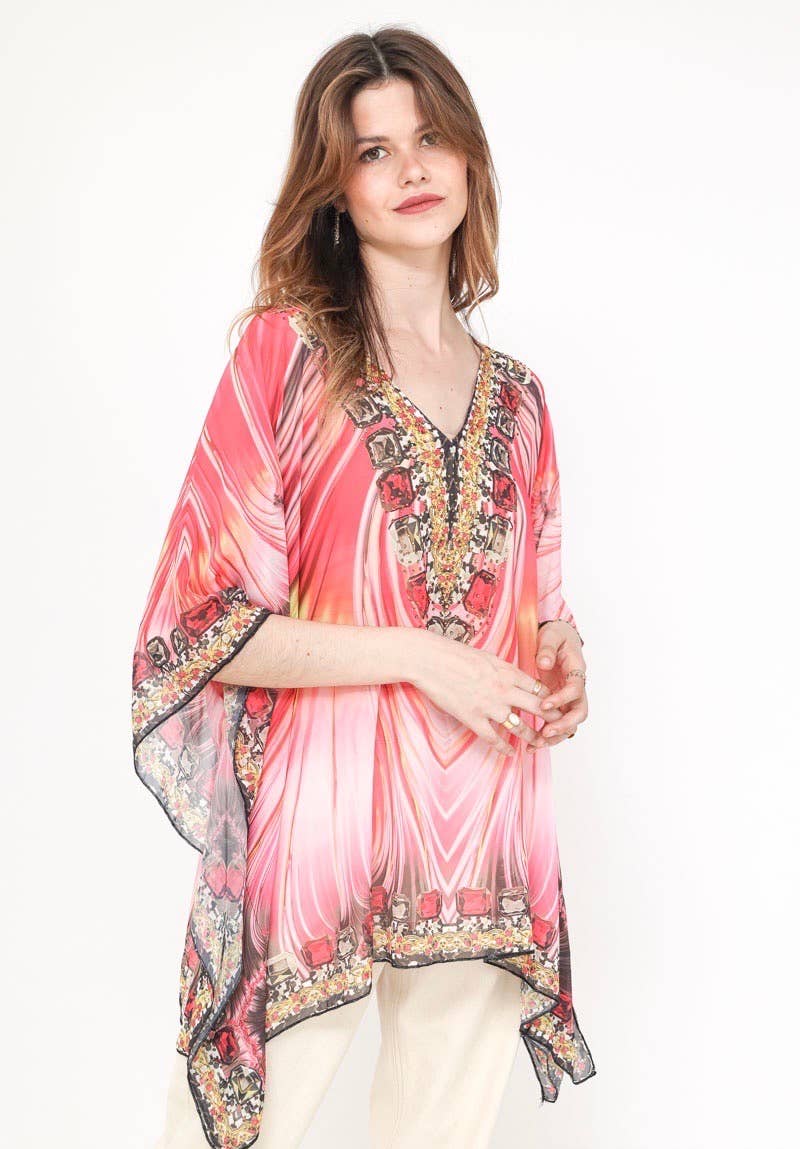 Frime – Engroshandel Kimono - Dame – Strandtop - 53612