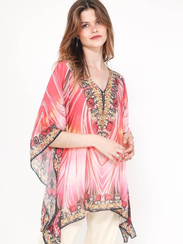 Frime – Engroshandel Kimono - Dame – Strandtop - 53612