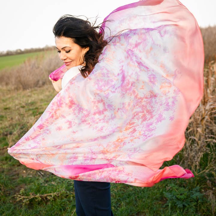 Tilley & Grace - Vente Écharpe – femme - Foulard en soie indienne 1054