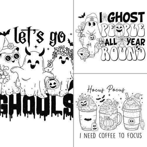 ColorFall Editions – Livro para colorir - Adulto por atacado – Livro de Colorir Hippie Halloween para Adultos4