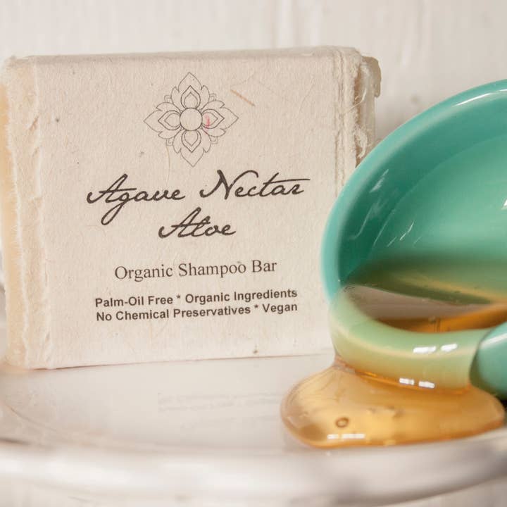 Agave Nectar Organic Shampoo Bar for wholesale by Unearth Malee