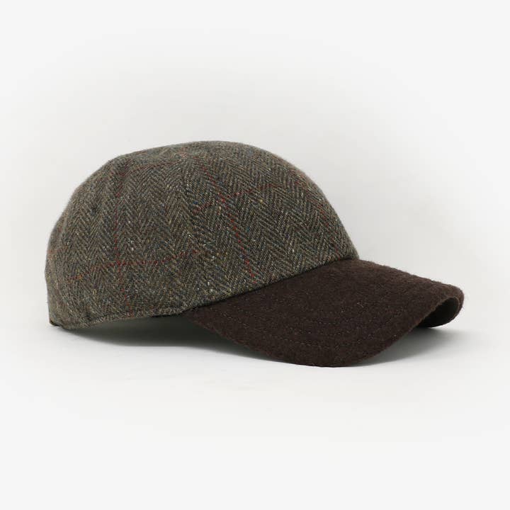 Olive & Brown Wool 6-Panel for wholesale by Storied Hats