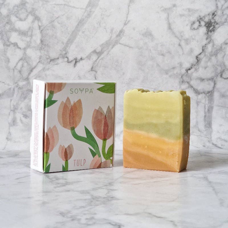 Soypa - Wholesale Bar Soap - Tulp handmade soap | Mandarin, neroli and lavender2
