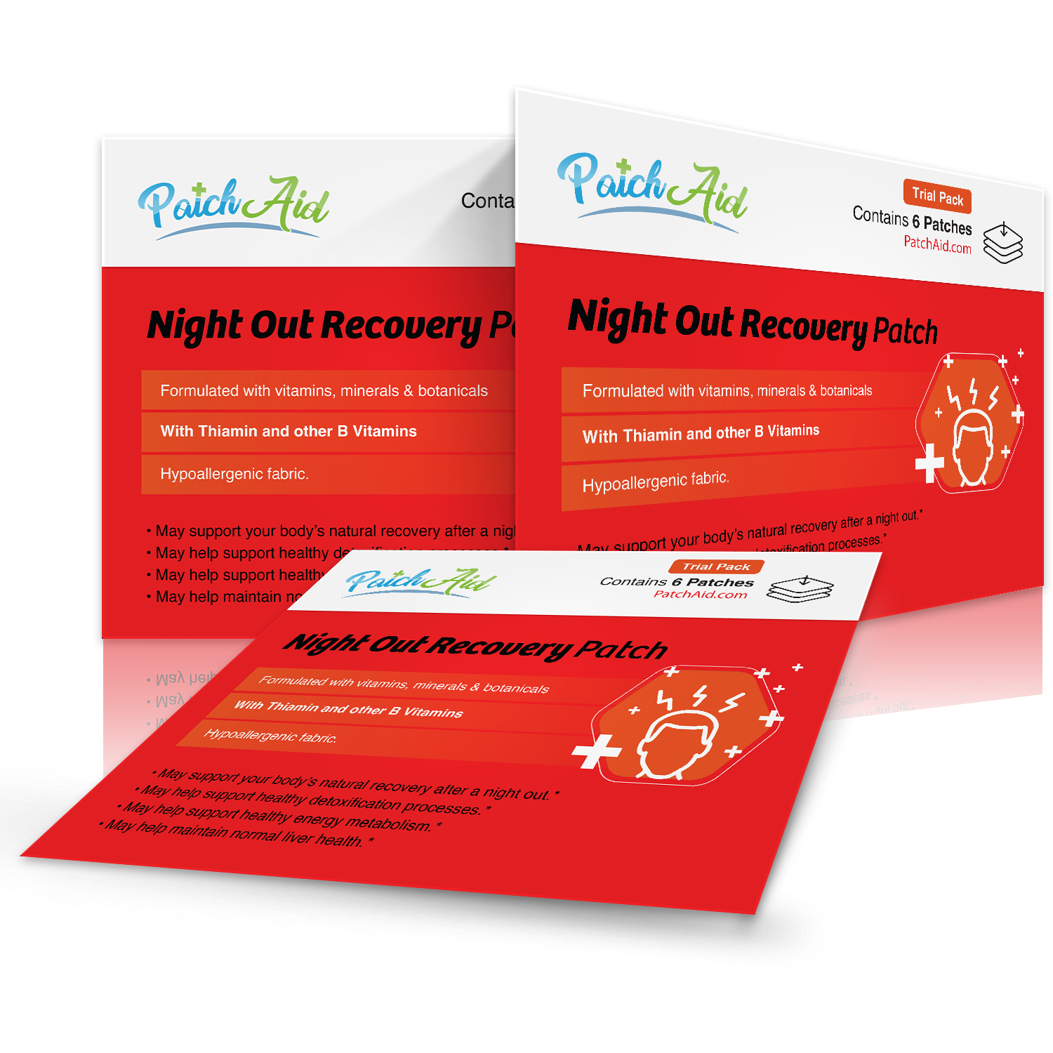 PatchAid – wholesale Oral supplement/vitamin – Hangover Plus Patch - Fast Recovery & Vitamin Support5