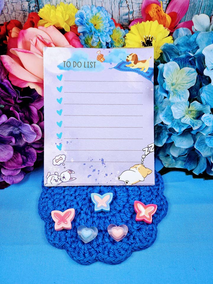 Dreamy Critters To Do Notepad 4.25" x 5.5" for wholesale by Autumnmist Boutique